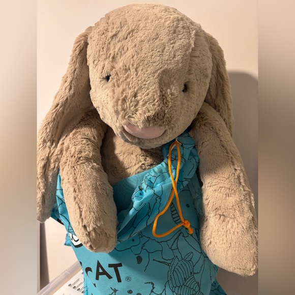 HJ1-Jellycat really big Beige Bunny Stuffed Animal - Picture 4 of 4